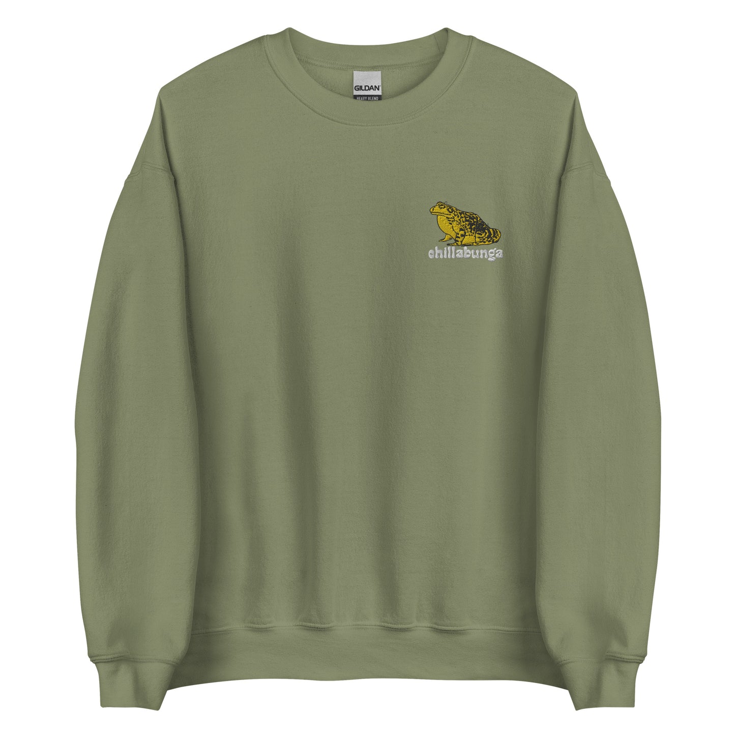 Vintage Gold Logo Embroidered Crewneck Sweatshirt