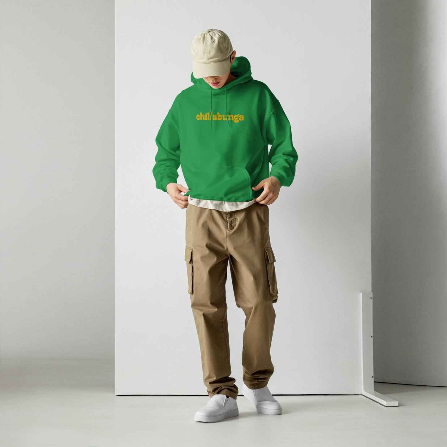 Heavyweight Embroidered Hoodie (Green)