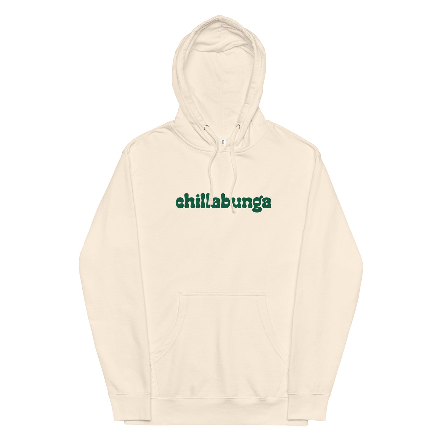 Midweight Embroidered Hoodie (Cream)