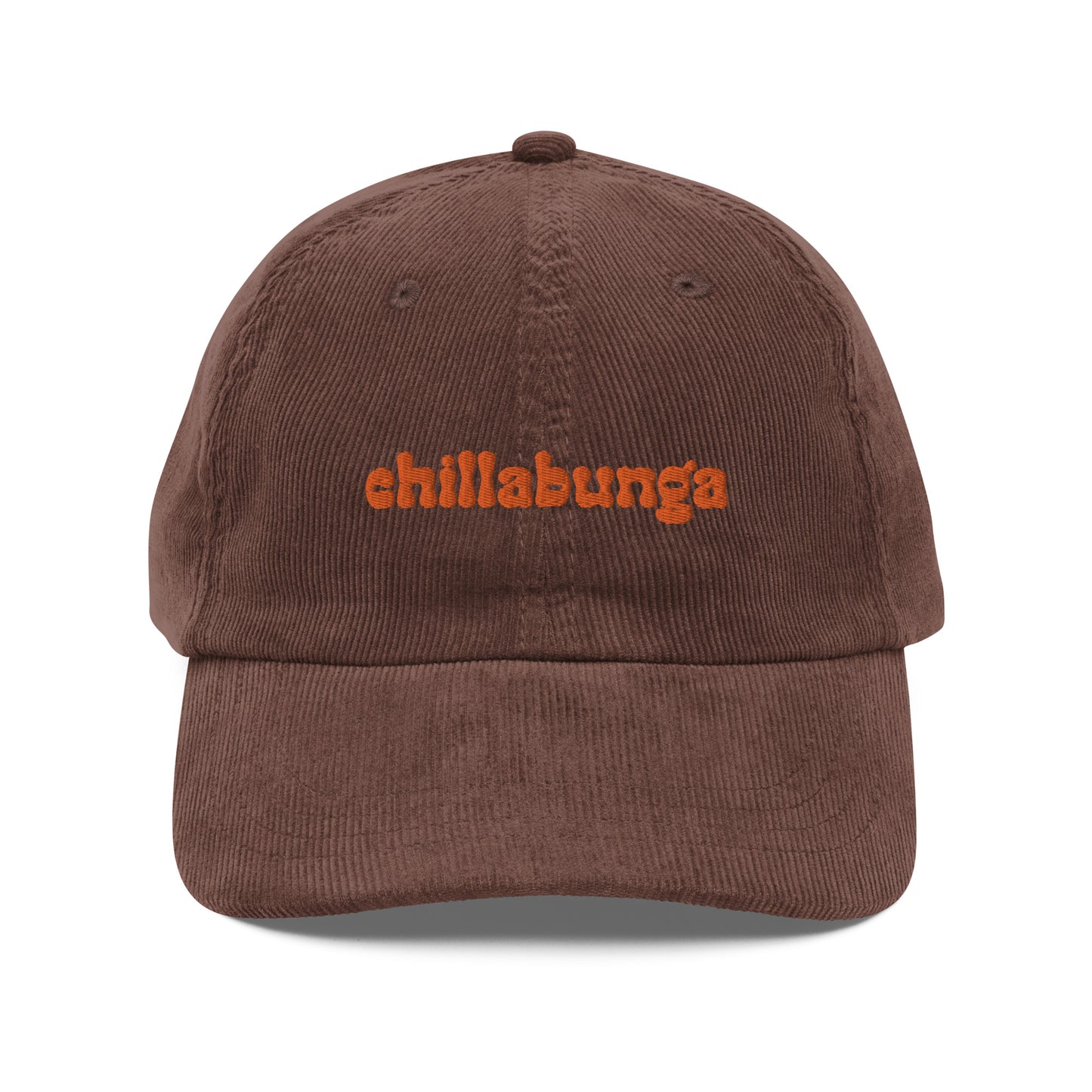 Brown Corduroy Logo Hat