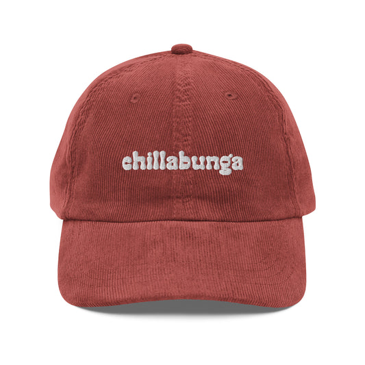 Red Corduroy Logo Hat