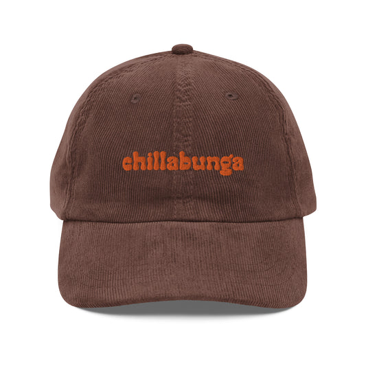 Brown Corduroy Logo Hat